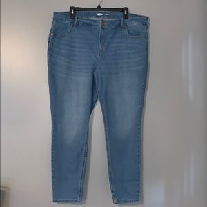 Old navy super skinny ankle jeans light wash